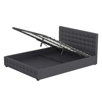 EDEN Gas Lift Bed: Dark Grey King Single 10001885