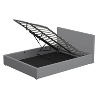 Milano Luxury Gas Lift Bed with Headboard (Model 1) Grey No.28 King 10002029