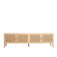 Casa Decor Santiago Oak Rattan Entertainment Unit 10003622