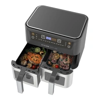 Kitchen Couture 10L Dual View Air Fryer - Stainless Steel  10004409