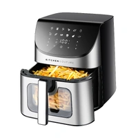 Kitchen Couture 8L Clear View Air Fryer - Stainless Steel  10005157