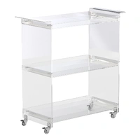 3 Tier ACRYLIC BAR CART 10005860