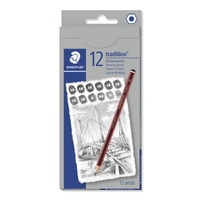 Staedtler Tradition Graphite Pencils Box of 12 Pencils in 9 Degrees 110-C12-1