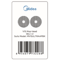 Midea MV15ULTRAAPBK Mop Heads (2-Pack)