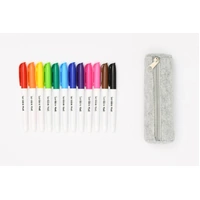 Scribble Mat 12 Dry-Erase Pens  in Grey Pencil Case