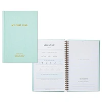 Hallmark My First Year Baby Book Blue  1BBA4137