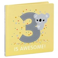 Hallmark Three is Awesome! Birthday Book  1BOK1518