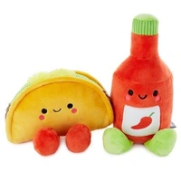 Hallmark Taco and Hot Sauce Magnetic Plush, Better Together  1KID2088