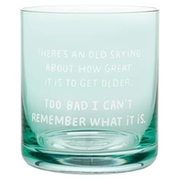 Hallmark Shoebox Old Saying Whiskey Glass  1SHX1006A