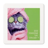 Hallmark Shoebox Pampered Cat Coaster  1SHX1014A