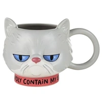 Hallmark Shoebox Grumpy Kevin Scuplted Cat Mug  1SHX1020A