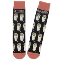 Hallmark Shoebox Cat Purrito Crew Socks  1SOX2220A