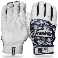 MLB Y M White/Black Digitek Batting Gloves Pair 21010F2