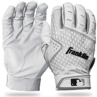 MLB A M White/White 2nd Skinz Batting Gloves Pair 21166F2