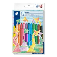 Staedtler Noris Wax Twister Crayons - 12 Assorted Colours 221-NWP12