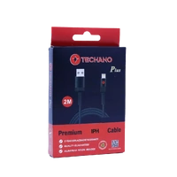 Techano Plus 2M Premium Lightning to USB-A Cable Graphite 289