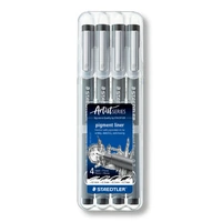 Staedtler Brush Liner - Wallet of 4 line widths 308-WP4