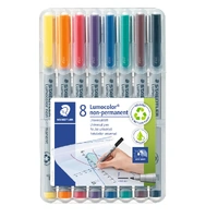 Staedtler Lumocolor Non-Permanent Fine - Wallet of 8 Assorted Colours 316-WP8