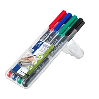 Staedtler Lumocolor Permanent Fine - Wallet of 4 Assorted Colours 318-WP4
