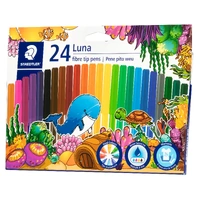 Staedtler Luna Fibre-Tip Pens - Box of 24 Assorted Colours 327-LWP24