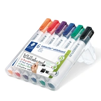 Staedtler Lumocolor Whiteboard Marker Chisel Point Assorted Colours 351-B-WP6