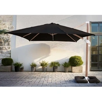 Platinum Cantilever 3000 x 4000mm Black Spuncrylic Grey Wash 35741
