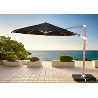 Platinum Octagonal Cantilever 3500mm Black Spuncrylic Grey Wash 35747