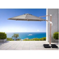 Platinum Octagonal Cantilever 3500mm Grey Spuncrylic Grey Wash 35748