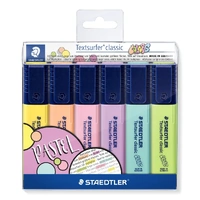 Staedtler Textsurfer Highlighters - Classic Wallet of 6 pastel Colours 364-CWP6