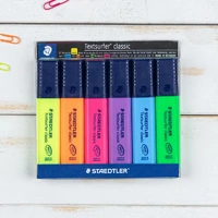 Staedtler Textsurfer Classic Highlighters - Wallet of 6 Assorted Colours 364-WP6