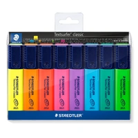 Staedtler Textsurfer Classic Highlighters - Wallet of 8 Assorted Colours 364-WP8