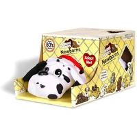 Pound Puppy Newborn White w/ Black Spots 38058