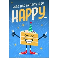 Hallmark Happy Cake Fun Colourful Interactive Birthday Card Pack of 3 40037228