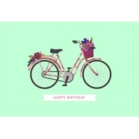 Hallmark Signature Birthday Card Floral Bicycle Pack of 3 40043723