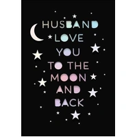 Hallmark Signature Greeting Card - Moon & Back For Husband Pack of 3 40043757