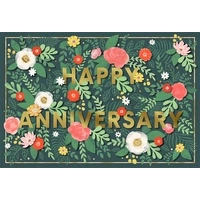 Hallmark Signature Anniversary Card Floral Garden Pack of 3 40043776