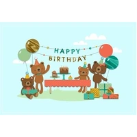 Hallmark Signature Birthday Card Teddy Bear Picnic Pack of 3 40043790