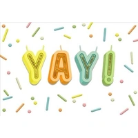 Hallmark Signature Birthday Card YAY! Pack of 3 40043791
