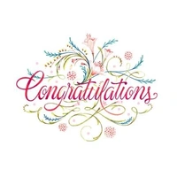 Hallmark Signature Congratulations Card Floral Flourishes Pack of 3 40043792