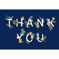 Hallmark Signature Thank You Card Colourful Florals Pack of 3 40043796