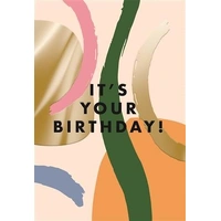 Hallmark Halcyon Birthday Greeting Card Modern Abstract Pack of 6 40044019