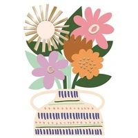 Hallmark Halcyon Greeting Card Vase of Flowers Pack of 6 40044024
