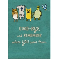 Hallmark Colossal Farewell Greeting Card Animal Friends Pack of 3 40046985