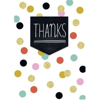 Hallmark Colossal Thank You Greeting Card Colourful Spots Pack of 3 40046988