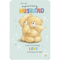 Hallmark Forever Friends Birthday Card for Husband So Lucky Pack of 6 40049067