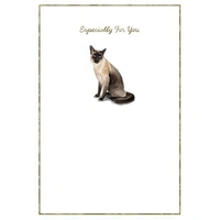Hallmark Whimsical Whiskers Especially For You Greeting Card Siamese Cat Pack of 6 40052310
