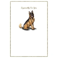 Hallmark Whimsical Whiskers Especially For You Greeting Card German Shepherd Dog Pack of 6 40052312