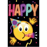 Hallmark Interactive Sound Card Happy Celebration Emoji! Pack of 3 40052366