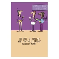 Hallmark Shoebox Greeting Card Bottomless Brunch Pack of 6 40052391