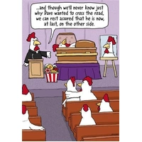 Hallmark Shoebox Birthday Card Chicken Funeral Pack of 6 40052397